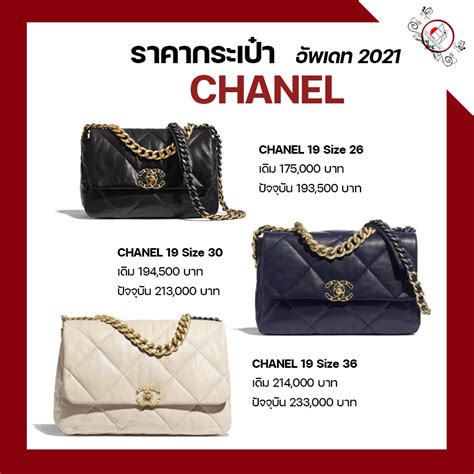 chanel ปร บราคา 2019